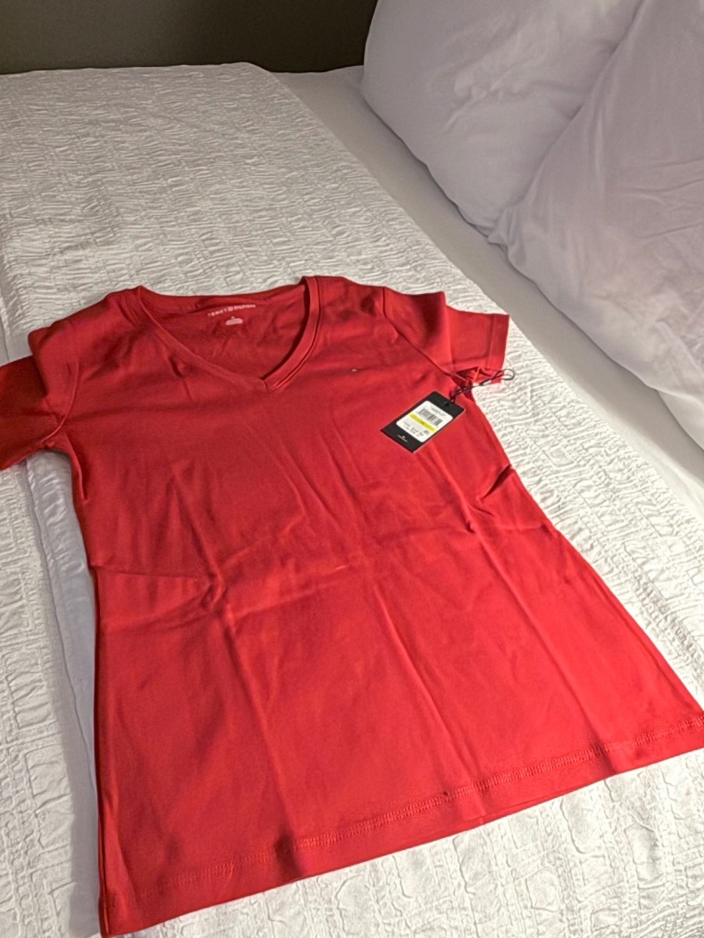 Tommy Hilfiger short-sleeve flag t-shirt women’s red size m